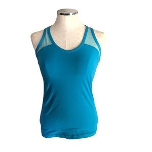 Lululemon | Blue Tank Top Size 8 Mesh Racerback Athletic Workout